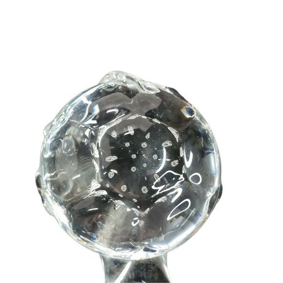 Art Glass Turtle Controlled Bubbles Sculpture Paperweight Vintage - Picture 6 of 9